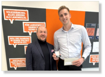 Nils Peper erhält die Silberne Ehrenmedaille